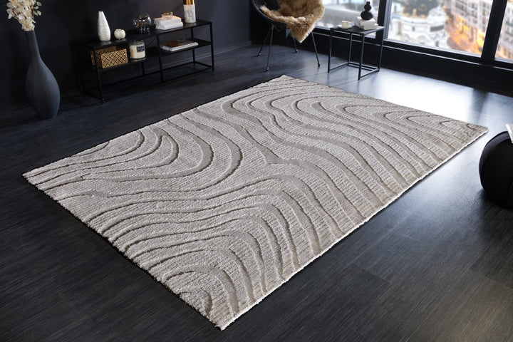 Tapis Wave 170x240cm gris - 43130