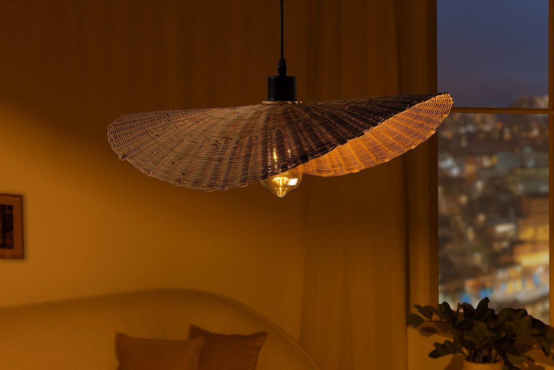 Lampe suspendue ORGANIC LIVING 50cm bambou naturel - 44518