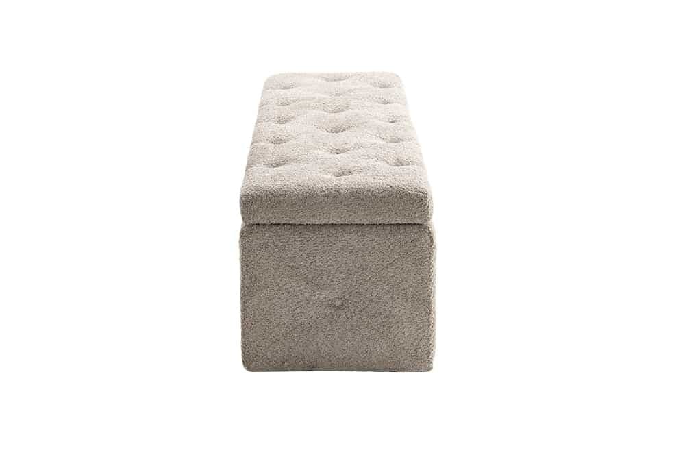 Canapé EXTRAVAGANCIA 140cm boucle gris champagne - 44247