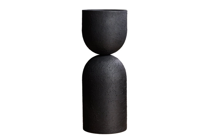 Vase SANDGLASS XL 70cm fer noir - 44869