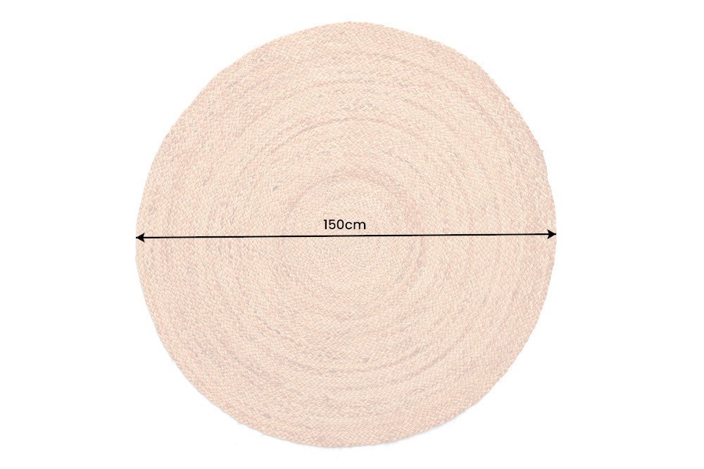 Tapis PURE NATURE 150cm jute naturel - 44434