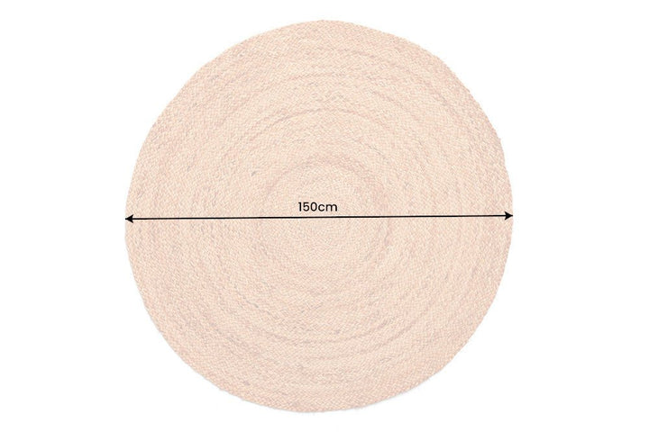 Tapis PURE NATURE 150cm jute naturel - 44434