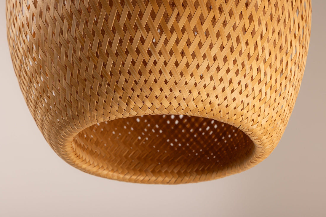 Lampe suspendue ORGANIC LIVING 35cm bambou naturel - 40578