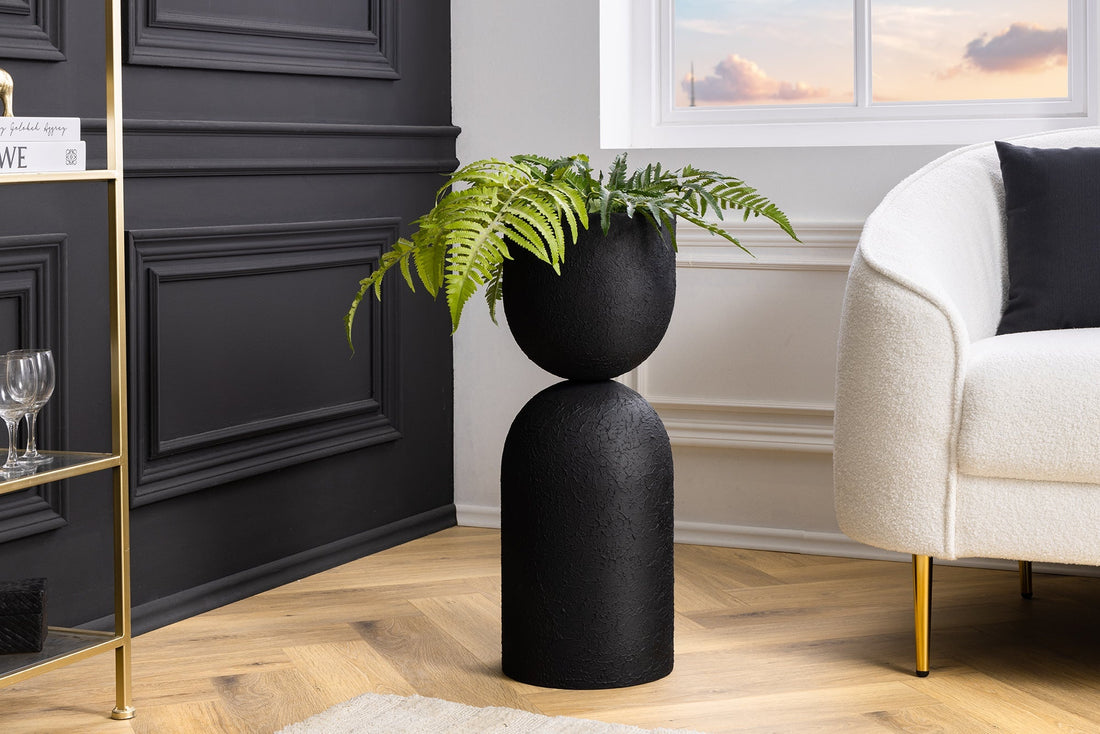 Vase SANDGLASS XL 70cm fer noir - 44869