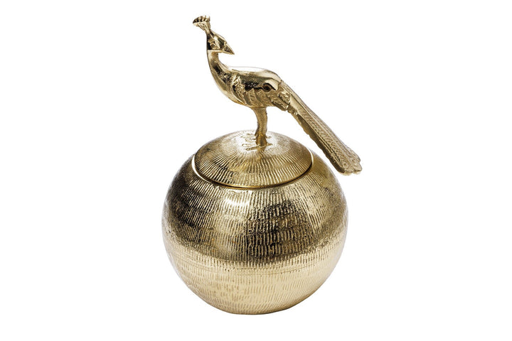 boîte en métal WILDLIFE BIRD 30cm or antique - 44837