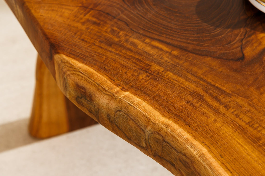 Banc ROOT 100cm bois teck marron naturel - 44706