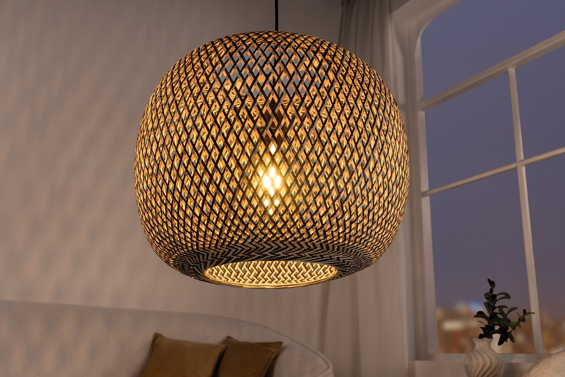 Lampe suspendue ORGANIC LIVING 45cm Bambou naturel - 40589