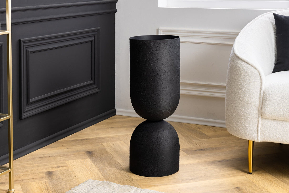 Vase SANDGLASS XL 70cm fer noir - 44869