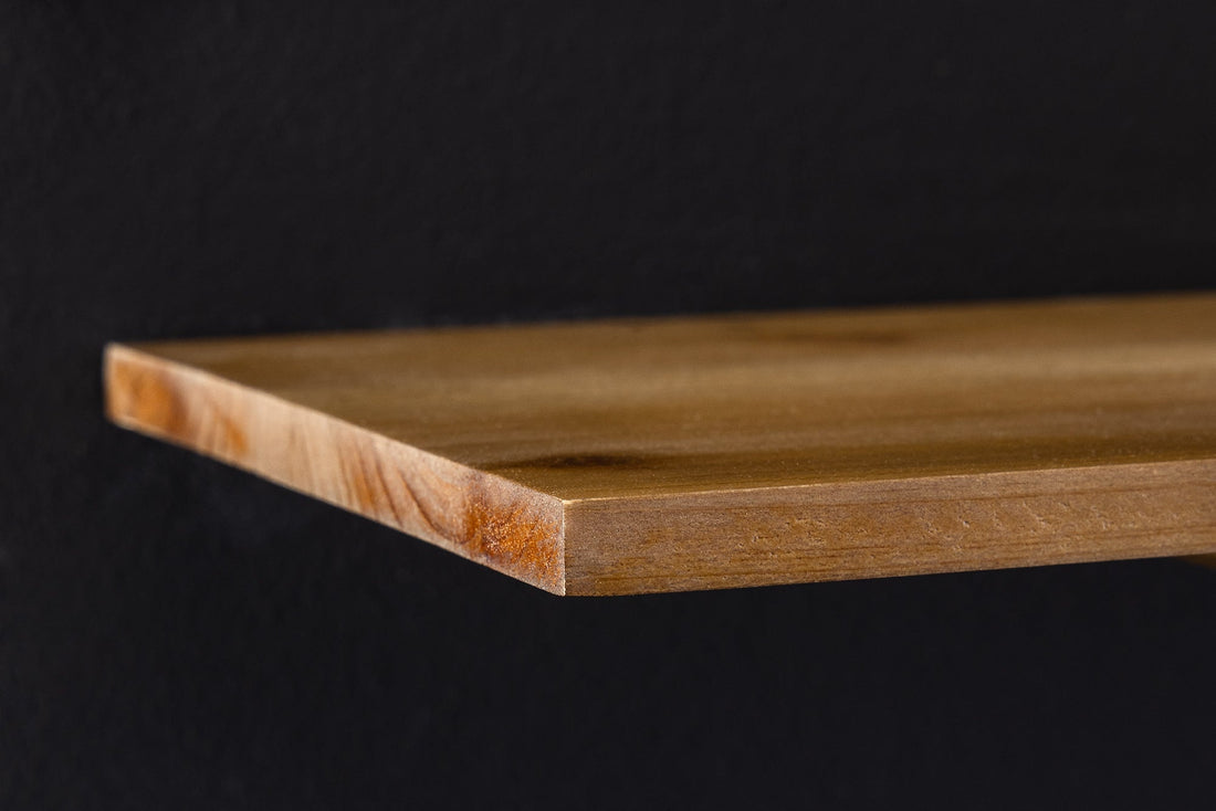 Etagère murale HERITAGE 75cm fer bois de pin naturel - 44478