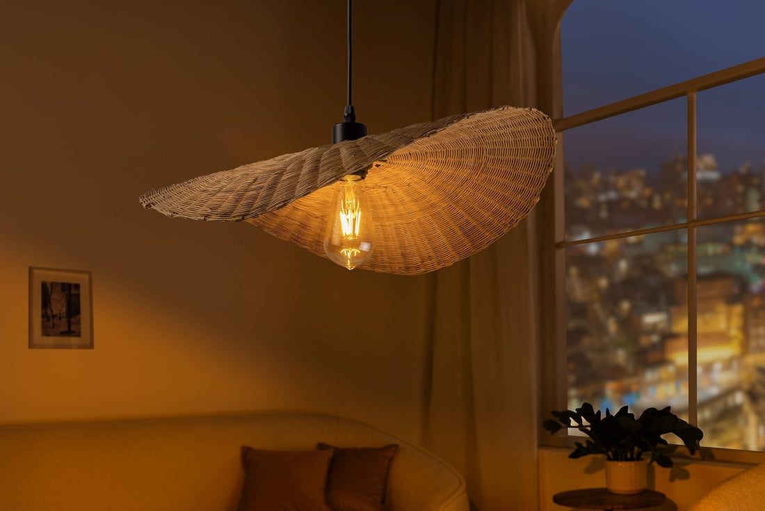 Lampe suspendue ORGANIC LIVING 50cm bambou naturel - 44518