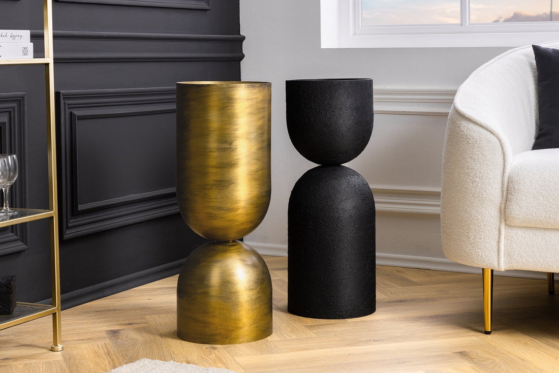 Vase SANDGLASS XL 70cm fer noir - 44869