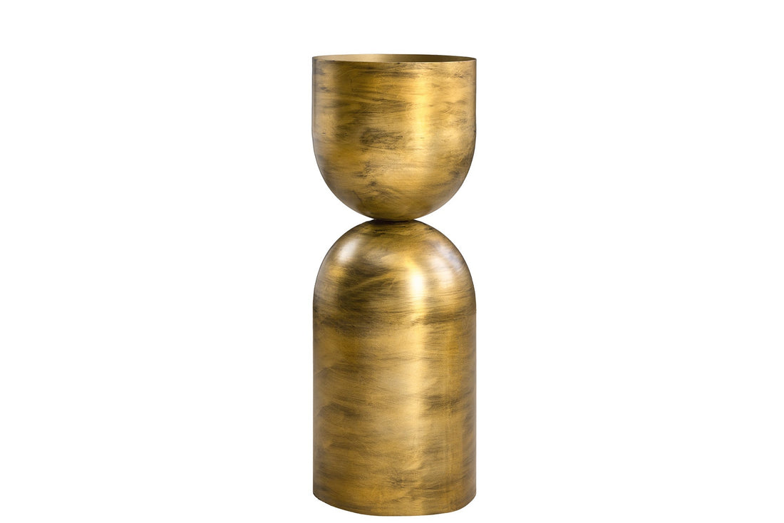 Vase SANDGLASS L 55cm fer laiton - 44870