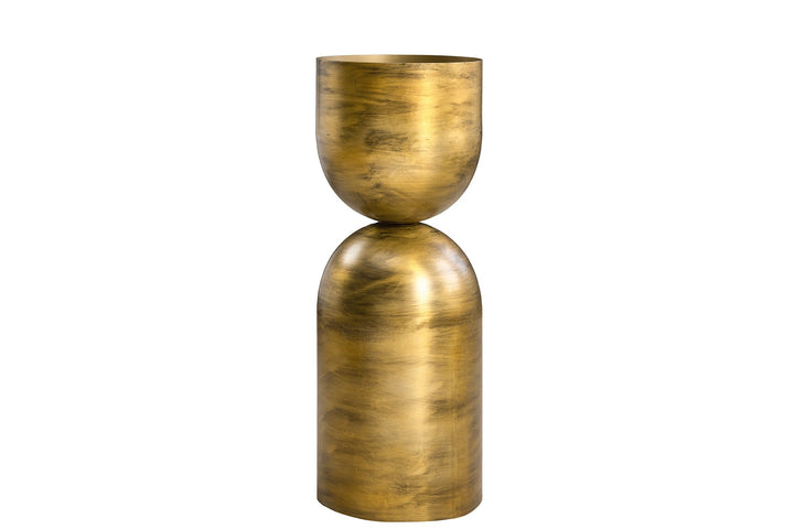 Vase SANDGLASS L 55cm fer laiton - 44870