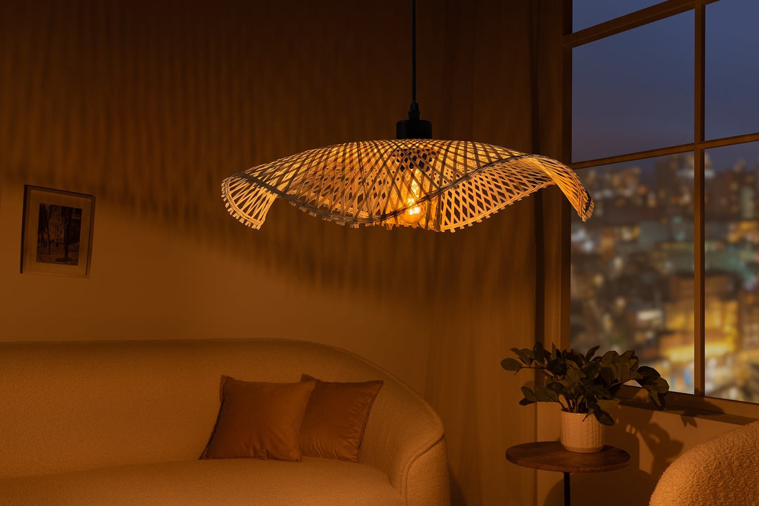 Lampe suspendue ORGANIC LIVING 50cm bambou naturel - 44520