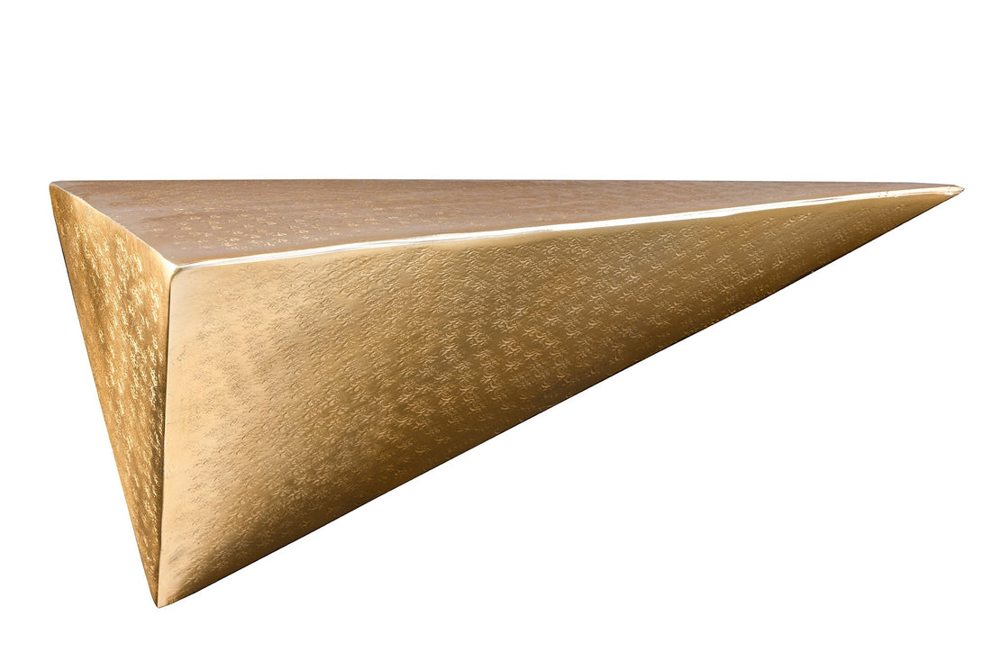 Etagère murale PYRAMID 40cm effet marteau doré - 44884