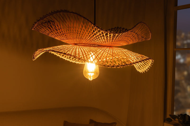 Lampe suspendue ORGANIC LIVING 50cm bambou naturel - 44522