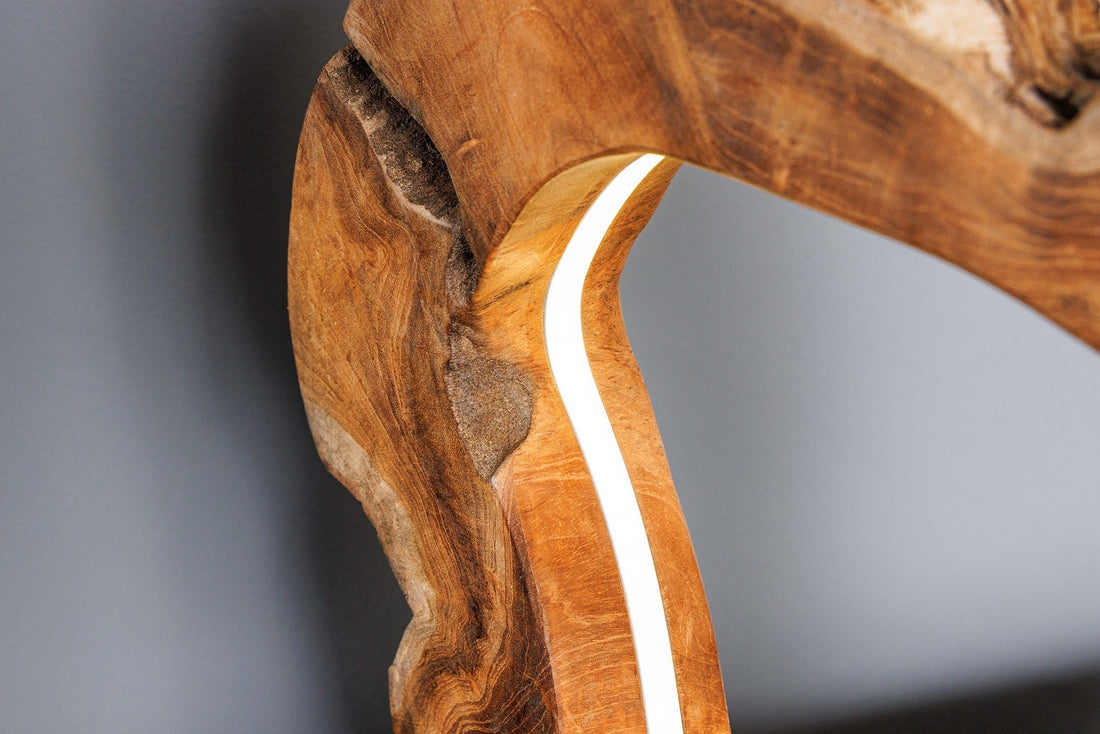 Lampe de table ORGANIC ARTWORK 45cm bandes LED naturel - 44684