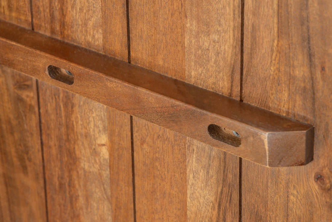 Buffet haut HURRICANE 120cm 3D bois d'acacia marron - 44408