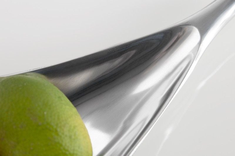 Bol décoratif fait main SILVER LEAF 60cm aluminium argenté - 17370