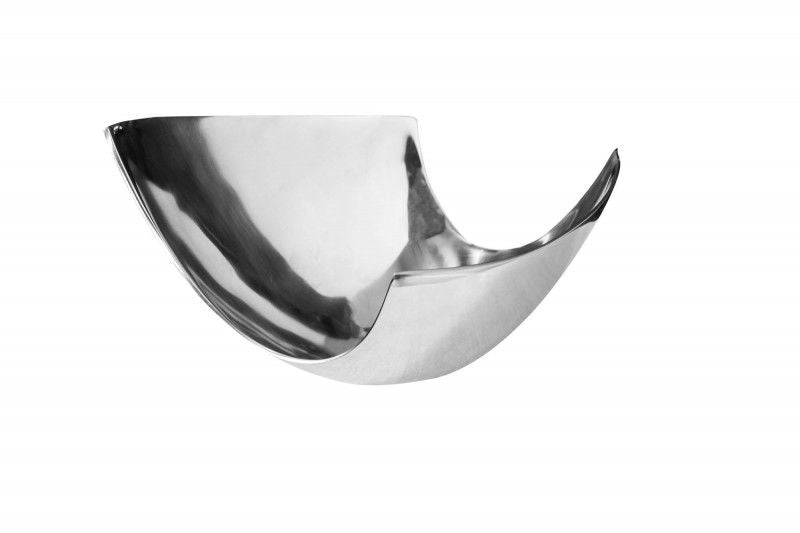 Bol moderne ABSTRACT 30cm décoration aluminium poli - 8509