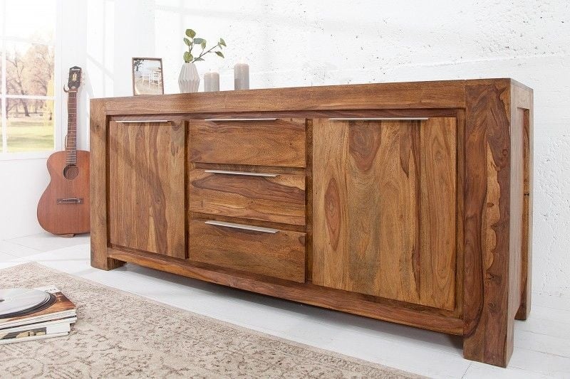 Buffet Massives MAKASSAR 175cm Commode Sheesham Palissandre - 18810