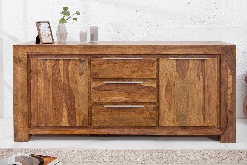 Buffet Massives MAKASSAR 175cm Commode Sheesham Palissandre - 18810