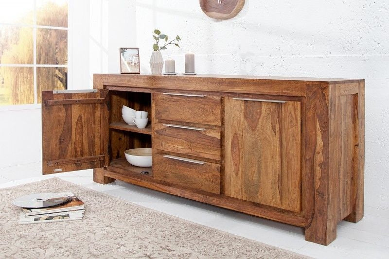 Buffet Massives MAKASSAR 175cm Commode Sheesham Palissandre - 18810