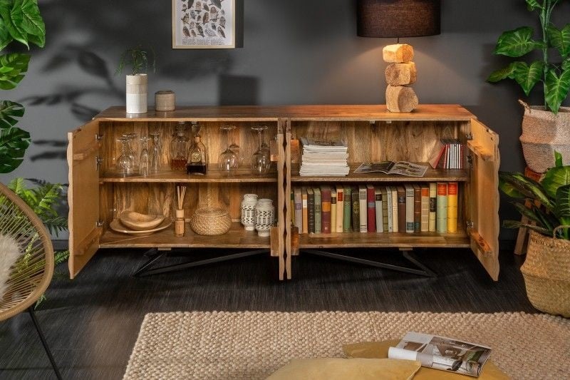 Buffet massif ORGANIC LIVING 175cm en manguier design organique - 39233