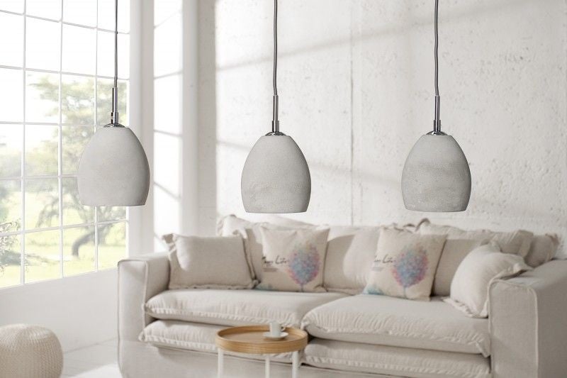 Lampe à suspension design en béton CEMENT-COLLECTION III Design Industriel - 36242