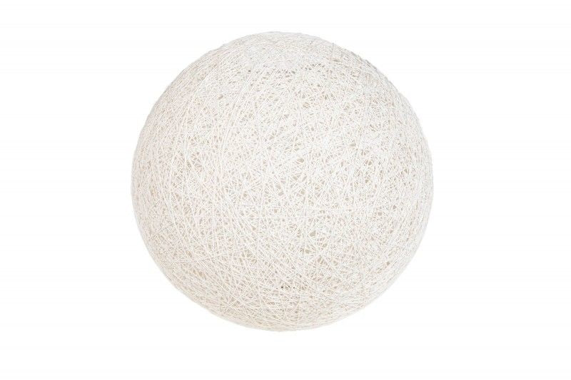 Lampe à suspension filigrane COCOONING L 45cm boule lumineuse blanche - 11012