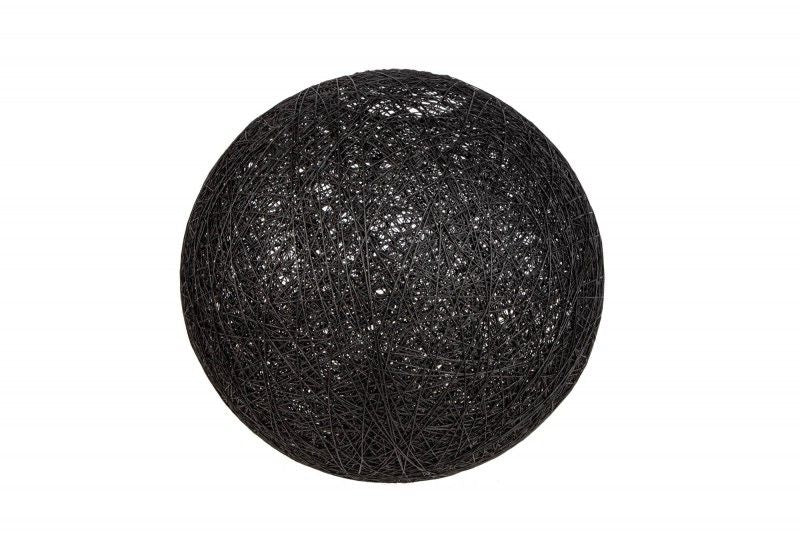 Lampe à suspension filigrane COCOONING XL 60cm boule lumineuse noire - 11015