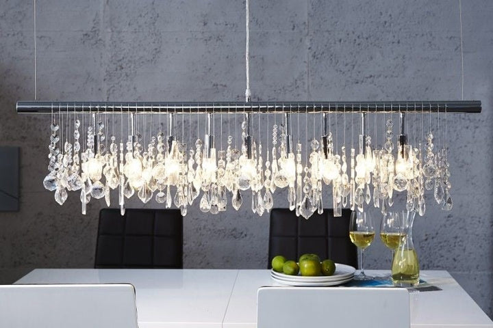 Lampe à suspension extravagante DIAMONDS XL Lampe en cristal 120cm à 9 lumières - 124