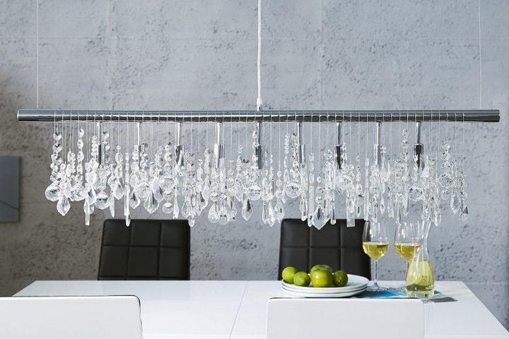Lampe à suspension extravagante DIAMONDS XL Lampe en cristal 120cm à 9 lumières - 124