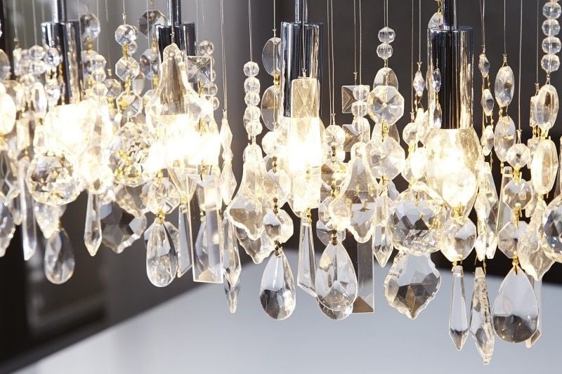 Lampe à suspension extravagante DIAMONDS XL Lampe en cristal 120cm à 9 lumières - 124