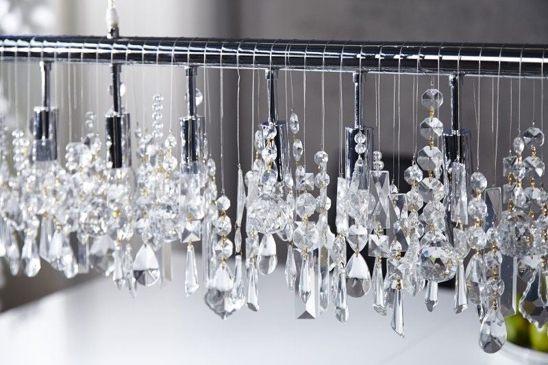 Lampe à suspension extravagante DIAMONDS XL Lampe en cristal 120cm à 9 lumières - 124