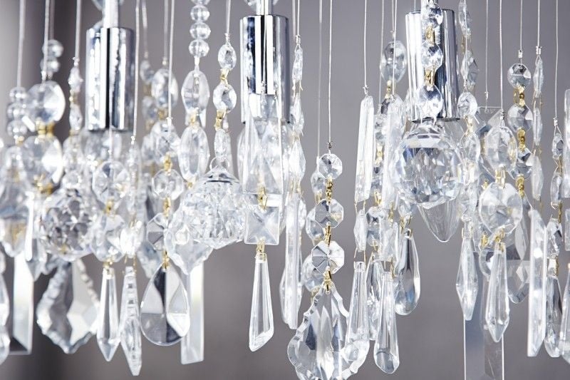 Lampe à suspension extravagante DIAMONDS XL Lampe en cristal 120cm à 9 lumières - 124