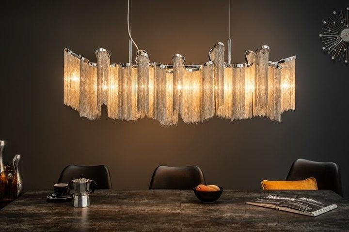 Lampe à suspension extravagante ROYAL 118cm lampe à suspension argentée - 39107