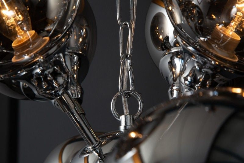 Lampe à suspension extravagante GALAXY 72cm lampe à suspension argentée Design Moderne - 39101