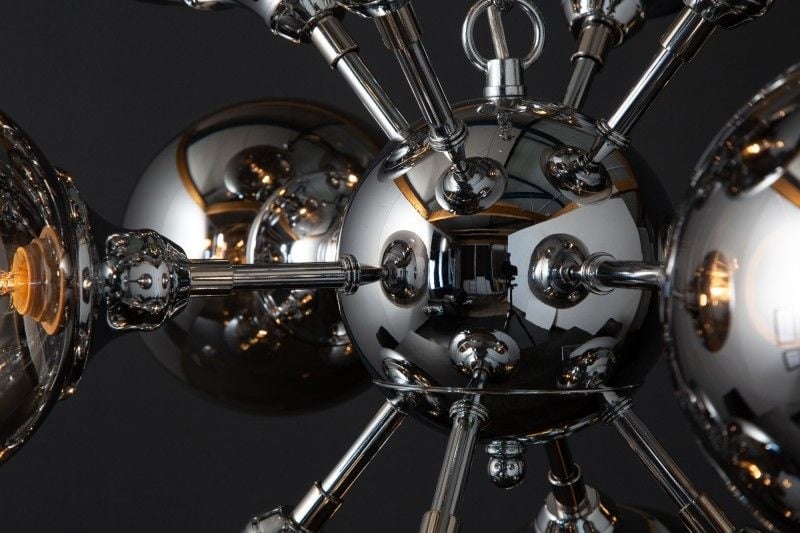 Lampe à suspension extravagante GALAXY 72cm lampe à suspension argentée Design Moderne - 39101