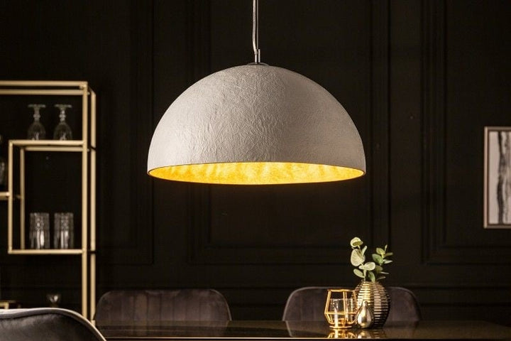 Lampe à suspension design élégante GLOW 50cm lampe à suspension en or blanc - 36318