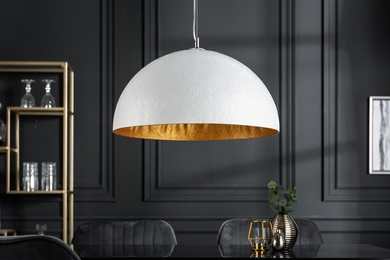 Lampe à suspension design élégante GLOW 50cm lampe à suspension en or blanc - 36318
