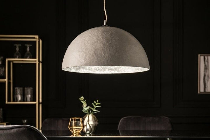 Lampe à suspension design élégante GLOW 50cm lampe à suspension blanc argent - 13209
