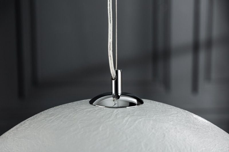Lampe à suspension design élégante GLOW 50cm lampe à suspension blanc argent - 13209
