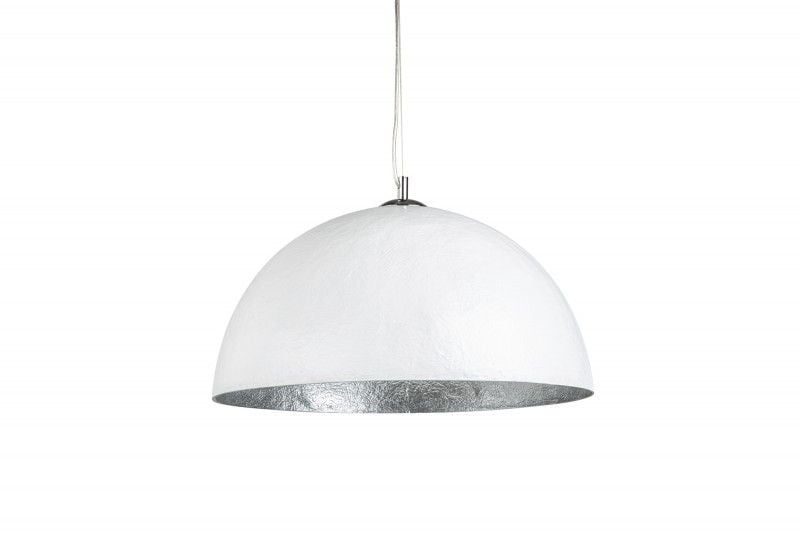Lampe à suspension design élégante GLOW 50cm lampe à suspension blanc argent - 13209