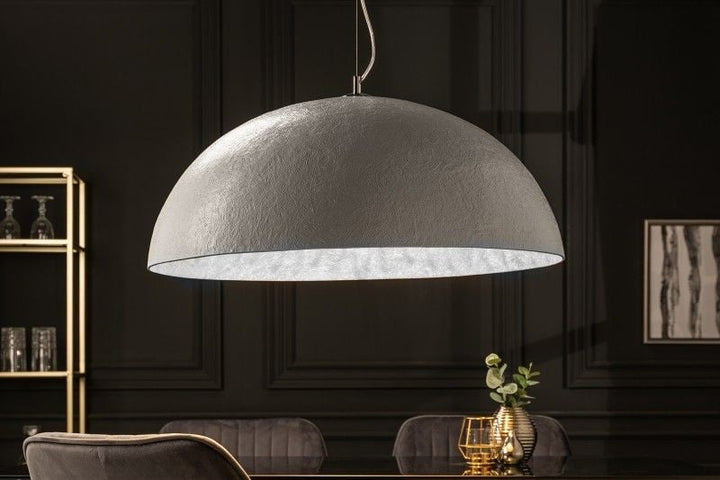 Lampe à suspension design élégante GLOW 70cm lampe à suspension blanc argent - 10723