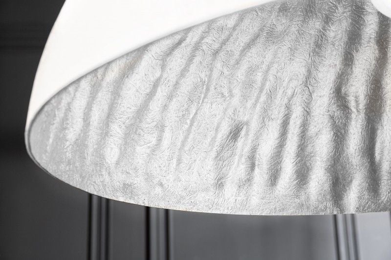 Lampe à suspension design élégante GLOW 70cm lampe à suspension blanc argent - 10723