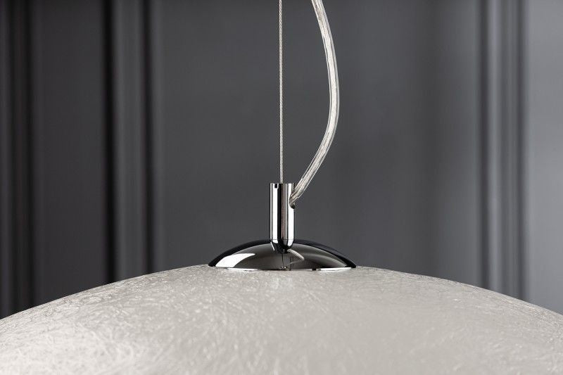Lampe à suspension design élégante GLOW 70cm lampe à suspension blanc argent - 10723