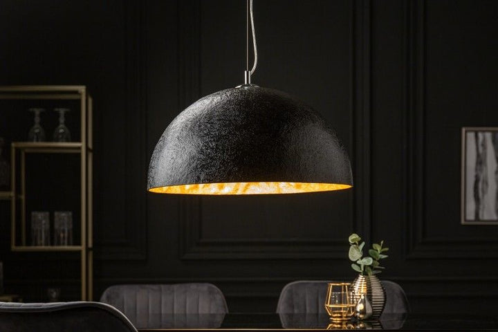 Lampe à suspension design élégante GLOW 50cm lampe à suspension en or noir - 10717