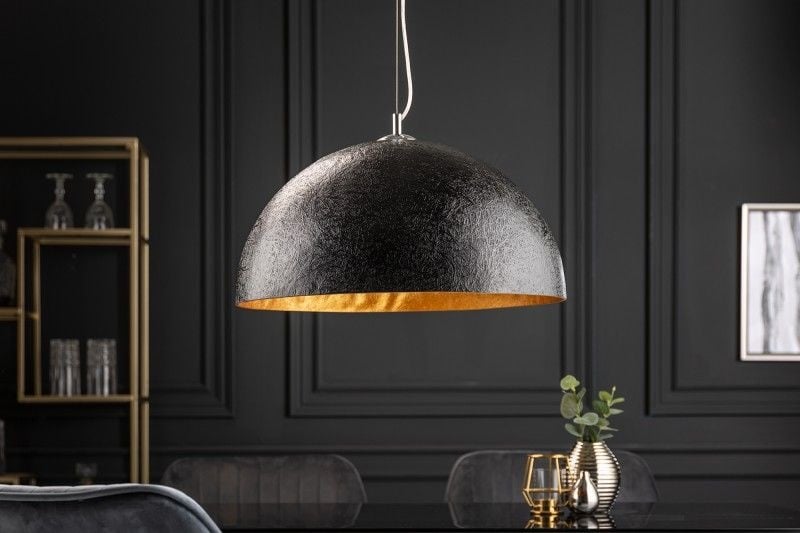 Lampe à suspension design élégante GLOW 50cm lampe à suspension en or noir - 10717