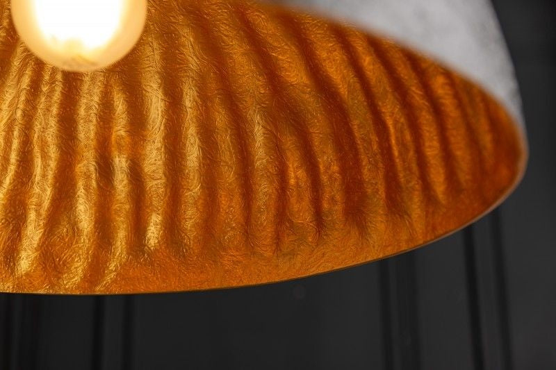 Lampe à suspension design élégante GLOW 50cm lampe à suspension en or noir - 10717